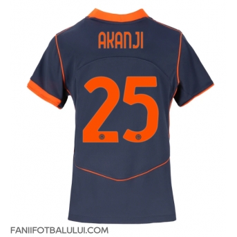 Inter Milan Manuel Akanji #25 Tricou Fotbal Replică 2025-26 Femei Treilea